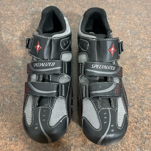 Women’s Specialized BG Bicycle Shoes Size 8.5 EUC Black Grey - Picture 4 of 16